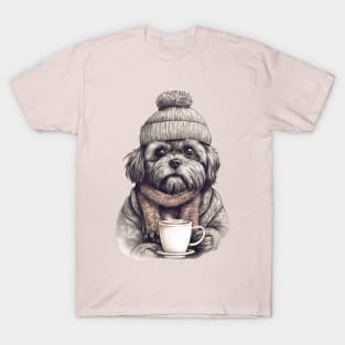 dog and coffee T-Shirt